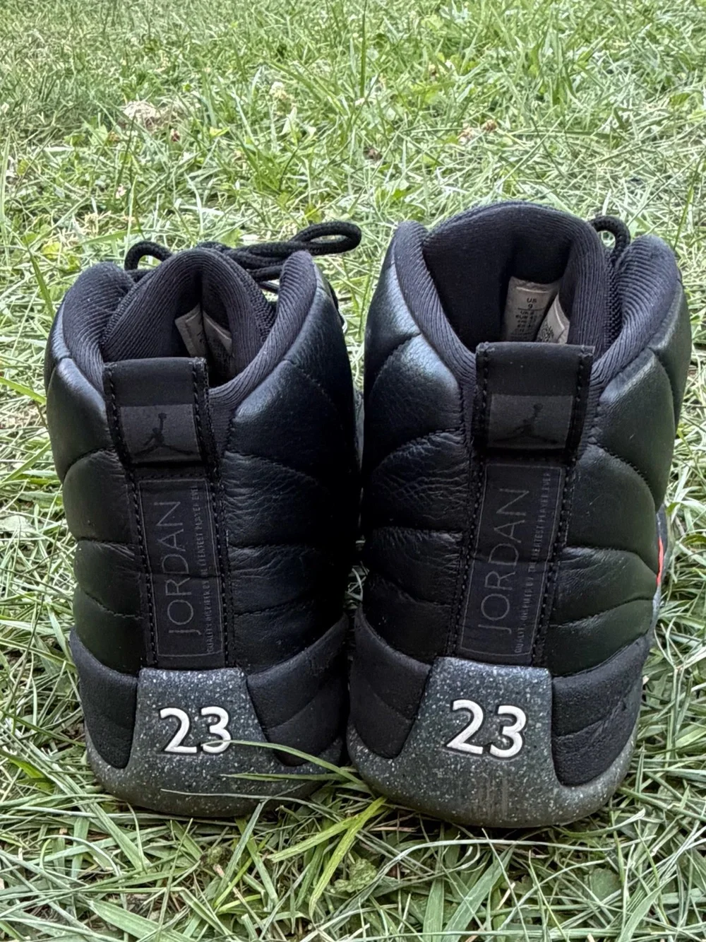 Jordan Men’s Black Sneakers with Red Accents